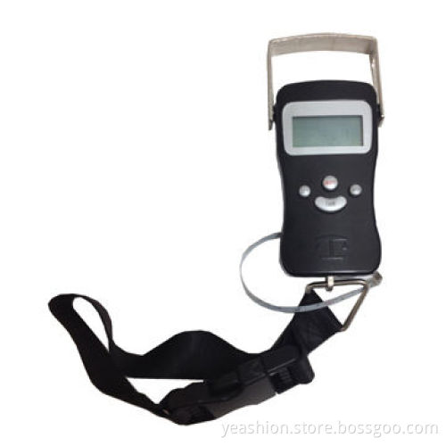 Portable metal luggage scale with measurement tape, big LCD display, CE, RoHS marks
